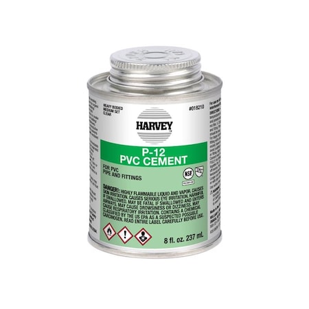 Oatey Oatey Clear Cement For PVC 8 oz 018210V-24